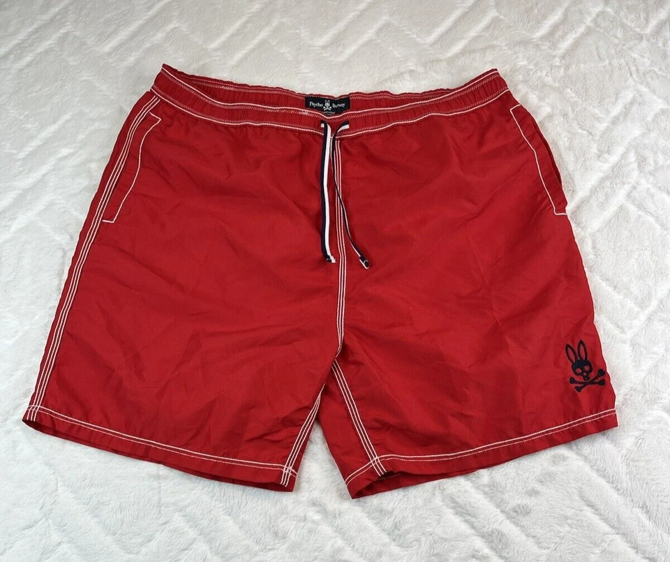 Pantalones cortos de baño Robert Graham para hombre (XXL) rojos informales con logotipo Foto 2 de 4