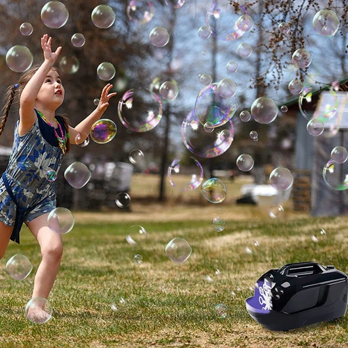 Electric Bubble Machine 2 Speed Bubble Blower for Kids Parties Weddings Outdoor - Picture 13 of 13