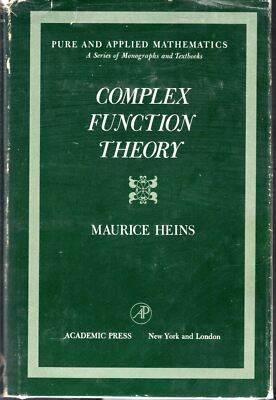 Complex Function Theory (Pure and Applied Mathematics, A Series of Monographs an