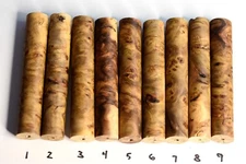 Amboyna Burl Pen Blanks. Rough Turned.