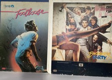 CED Videodisc 2 Movie Lot Footloose And Bachelor Party 80S Party Bacon Tom Hank