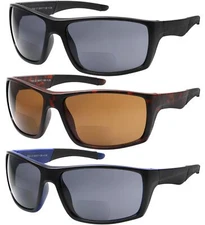 Yogo Vision Bifocal Reading Sunglasses for Men Women Sports Wrap Around Reader