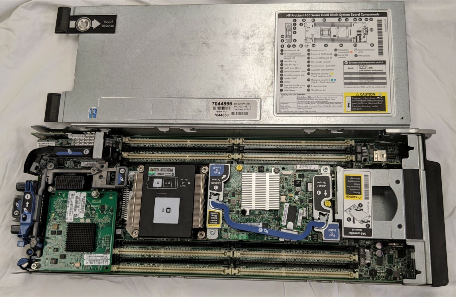 HP Proliant 460 Séries Gen8 Lame Serveur 1x Dissipateur Intel