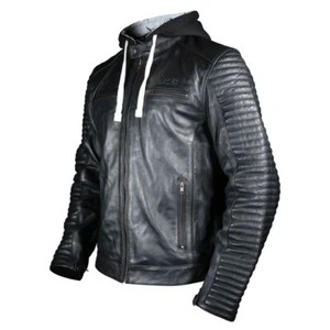 BKS Vulcan Leather Motorcycle Jacket Mens Ce Black