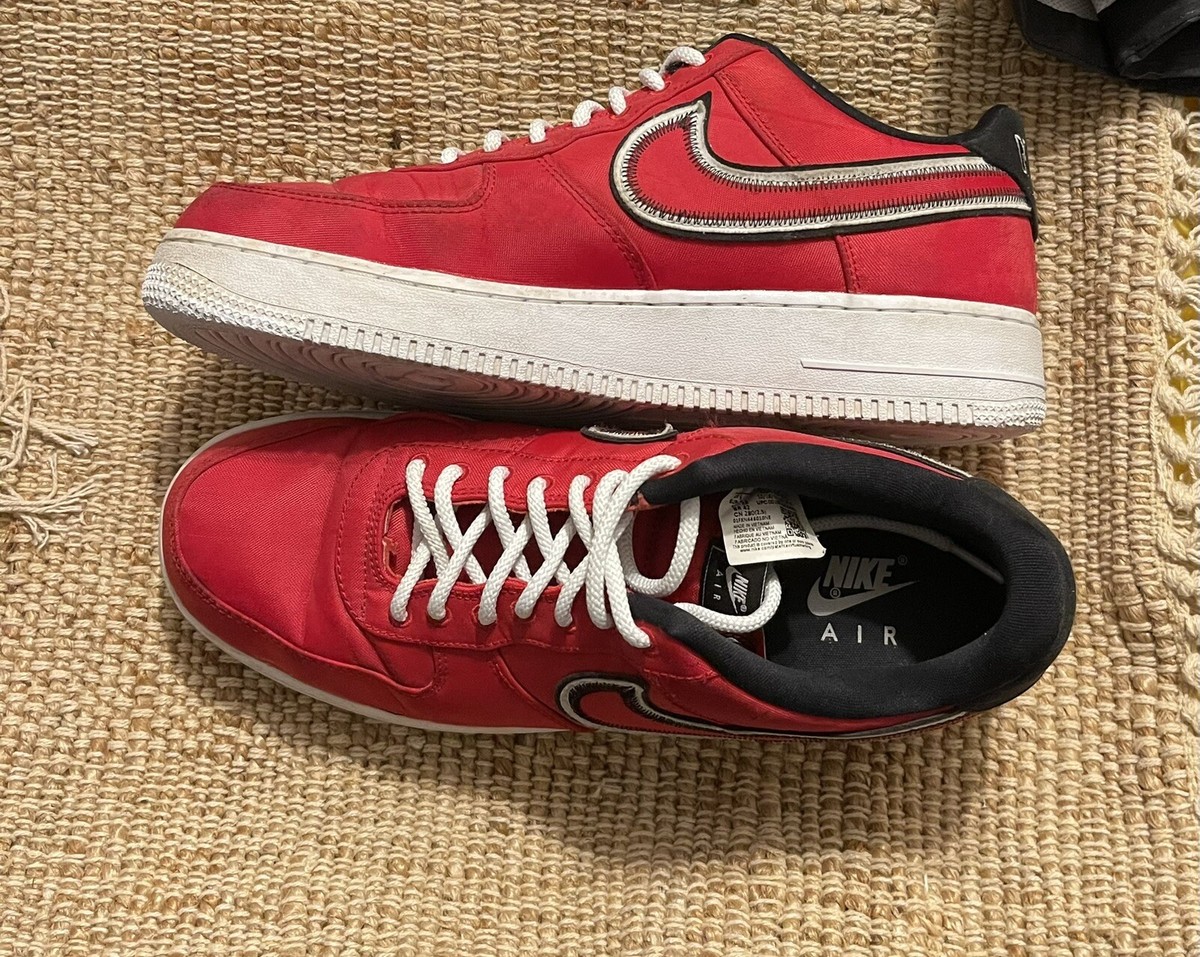 Nike Air Force 1 Low Reverse Stitch University Red Mens Size 10.5 *Clean. Nike-Air-Force-1-Low-Technical  main image 3
