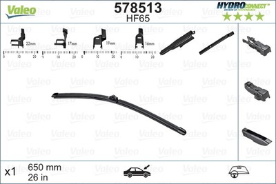 VALEO Scheibenwischer 1 Fahrerseitig (578513) für MERCEDES-BENZ M 