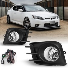 Fit 2011-2013 Scion Tc Front Bumper Fog Lights Lamp Clear Bulbs Wiring Switch