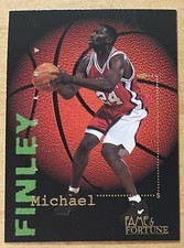Michael Finley 1995-96 Signature Rookies Fame & Fortune Insert #14 Mint