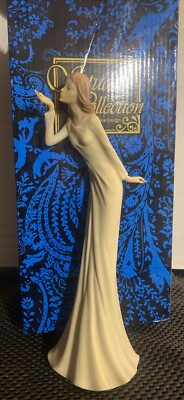 Studio Collection By Veronese Design Young Lady Air Kiss Statuette ~ 10.5  Tall