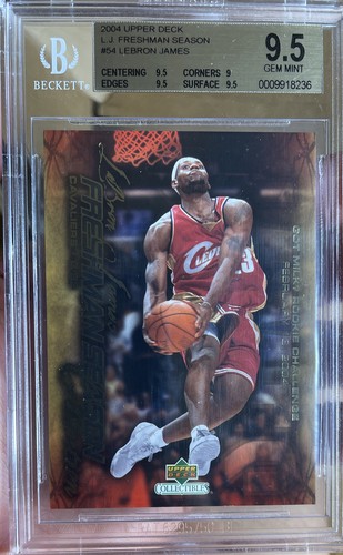 Low POP! 2003-04 UD Collectibles Freshman Season LeBron James Rookie BGS 9.5 #54 - Picture 2 of 3