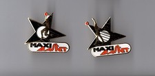 lot de 2 pin's différents / Maxi basket (EGF doré signé Fraisse)