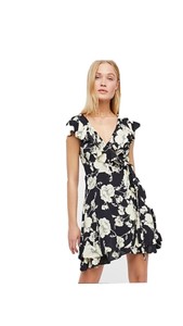 free people black wrap dress