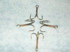 (50) Size #2 Eagle Claw #774M Treble  Fishing Hooks Bronze NEW-aa — photo 1