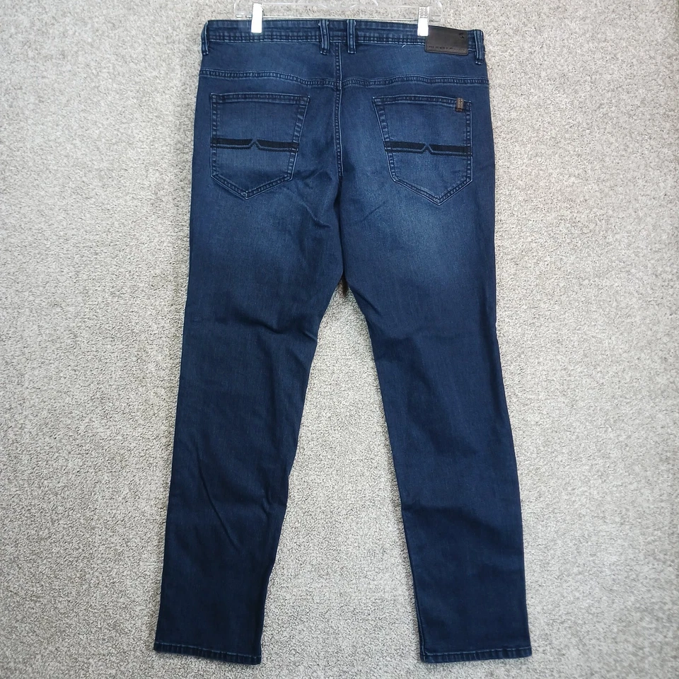 Buffalo David Bitton Jeans Mens 38X34 Blue Dark Wash Axel Slim Stretch Comfy - Image 2 of 4