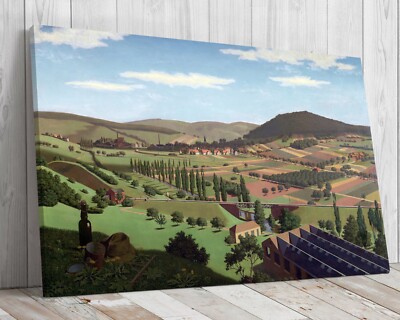 Landscape near Berghausen Georg Scholz, mounted canvas ready to hang