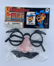Vintage NEW 1960’s  Disguise Kit, Comic Glasses, Nose & Mustash Eyebrows Sealed.