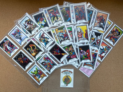 Spider-Man Team-Up Comic Bilder 1990 45 Karten Set