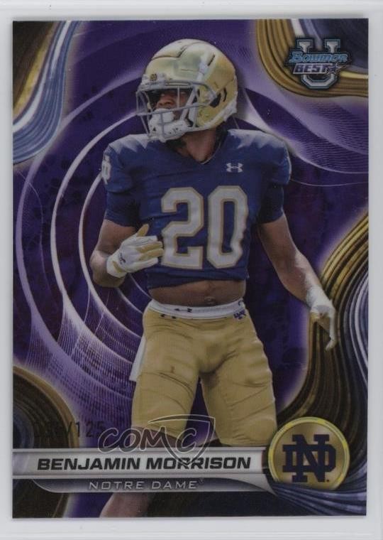 2024 Bowman U Purple Refractor /125 Benjamin Morrison #15 17wa