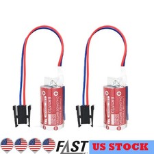 2pcs ER17/33 3.6V 1600mah Non-rechargeable Battery Power with Plug US