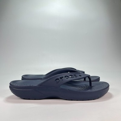 Crocs Baya II Navy Blue Comfort Flip Flop Sporty Sandals 208192 Men's Size 10