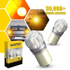 BA15S 1156 SMD LED Bulbs AMBER YELLOW Super Bright Car Indicator Light Bulbs