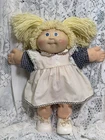 Rare 1984 Cabbage Patch Kid FM3 Lemon Blonde Blue Eyes IC Taiwan AX Dress