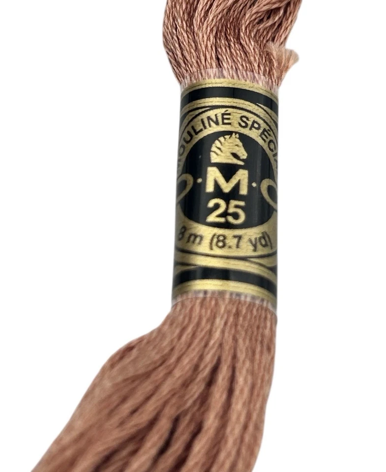 10 Skeins DMC Cotton Embroidery Floss Desert Sand 3064 France 8.7y Each NEW - Image 3 of 4