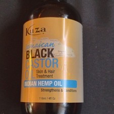 Kuza Jamaican Black Castor Oil  Indian Hemp Oil Skin  Hair Treatment 118ml/4  