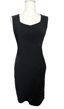Calvin Klein Womens Bodycon Pencil Tank Dress Size 2 Black Stretch Sleeveless