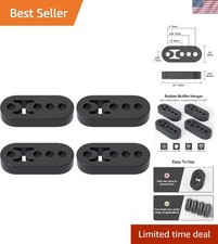 Rubber Exhaust Hanger 4 Pack 4 Hole 0.45 Inches Orifice Universal Adjustable... Rubber Exhaust Hanger 4 Pack 4 Hole 0.45 Inches Orifice Universal Adjustable...