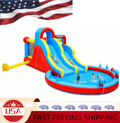  23ft Inflatable Water Slide Park for Kids, Big Heavy Duty Blow Up Water Bounce