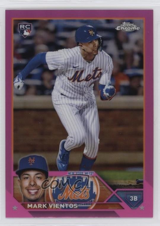2023 Topps Chrome Pink Refractor Mark Vientos #8 18rs