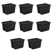 Sterilite Large Storage Bin, 18 Gallon Plasti...