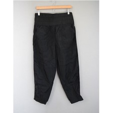 FP Movement Free People Way Home Joggers Large Black High Rise Smocked Pants