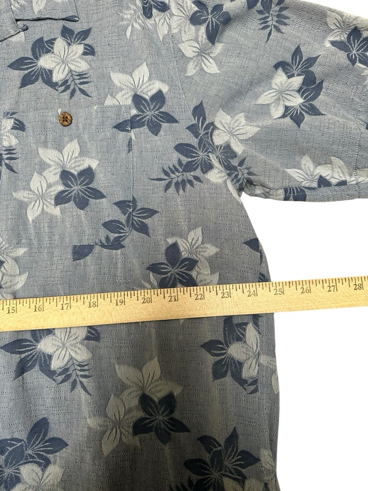 Boca Classsics Aloha Hawaiian XL Shirt Tropical Blue Vintage - Image 4 of 4