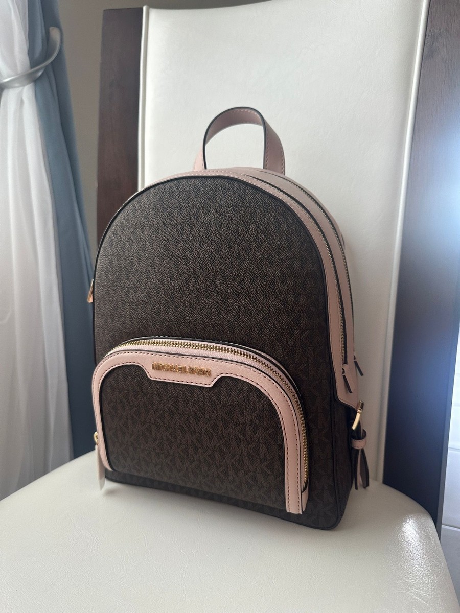 KORS バックパック アイボリー/ブラウン Jaycee Medium Logo Backpack | Michael Kors [US]