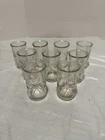 9 Vintage Anchor Hocking Starburst Atomic Star Juice Glasses