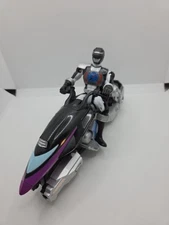 Power Rangers Operation Overdrive Black Hovertek Cycle Black Ranger Bandai 