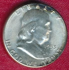 1953-S FRANKLIN SILVER HALF DOLLAR **CHOICE BRILLIANT UNCIRCULATED** SHIPS FREE!