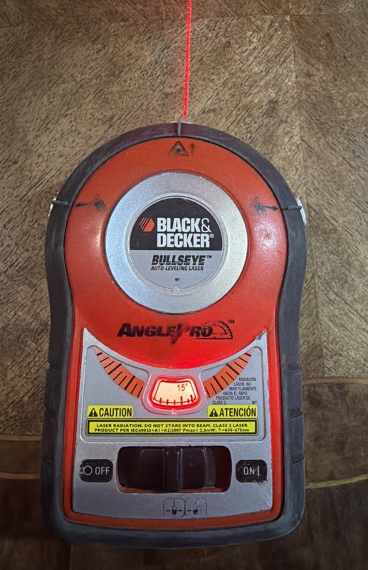 Black & Decker BullsEye AnglePro Auto-Leveling Laser Level Red Line Tool
