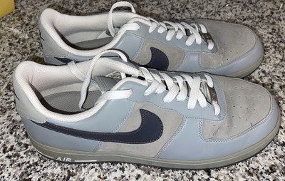 NIKE AIR FORCE I LOW #315122-009 MEN SIZE 11.5 IN GREY/WHITE (2009)!