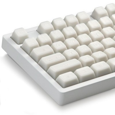 XVX White Jade Keycaps, Double Shot PBT 132 Keys, Translucent