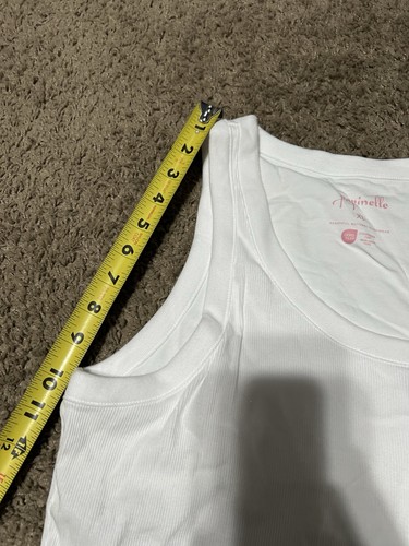 Pigiama donna Papinelle XL bianco senza maniche top loungewear. QUALITÀ! Nuovo con etichetta! - Foto 7 di 10