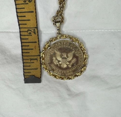 Vintage Avon Lady Liberty Decorated With Bicentennial Coin