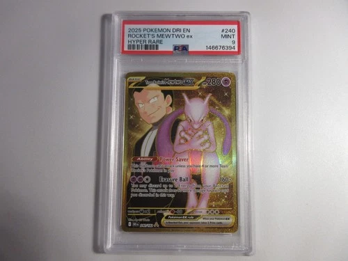 PSA 9 Rocket's Mewtwo EX Hyper Rare Destined Rivals Pokemon Card
