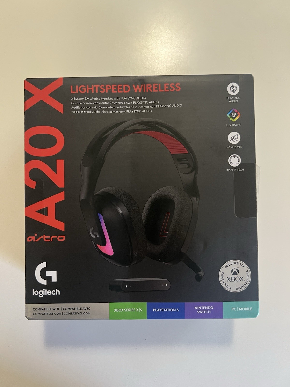 Logitech G Astro A20 x Lightspeed Wireless Gaming Headset with PLAYSYNC