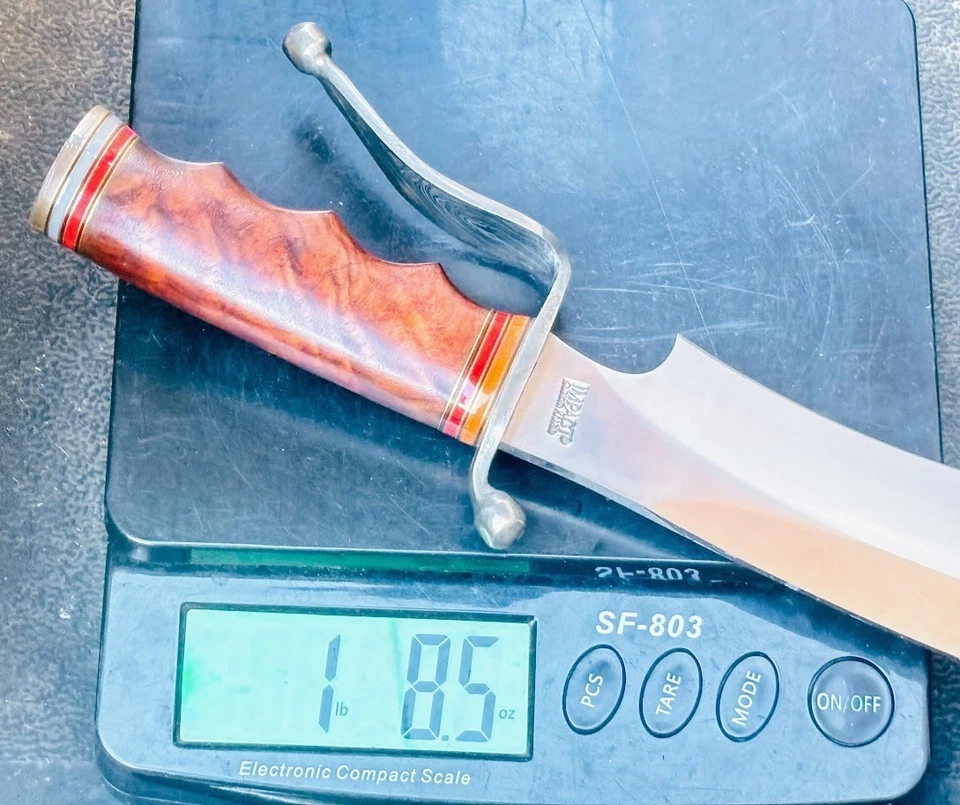 Talheres de impacto feitos sob medida enorme faca Sasquatch Bowie 18" feitas à mão facas RARAS - Imagem 4 de 4