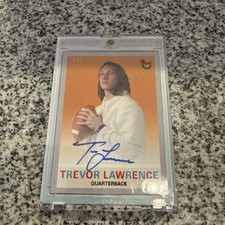 2021 Topps Trevor Lawrence Rookie On Card Auto 1/1 1959 5-A. rookie card picture