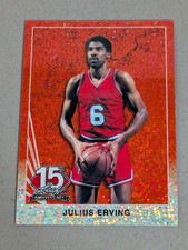 Julius Erving 2025 Leaf National 15th Anniversary 1991 Retro Orange Sparkle #2/4