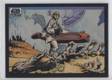 2022 Chrome Star Wars Galaxy Refractor Tatooine Luke Skywalker Landspeeder 3g2